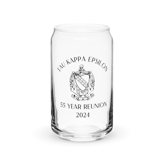 55 Year Reunion Engraved Can Glass