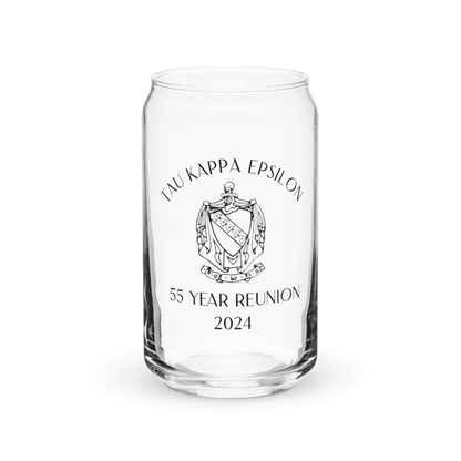 55 Year Reunion Engraved Can Glass